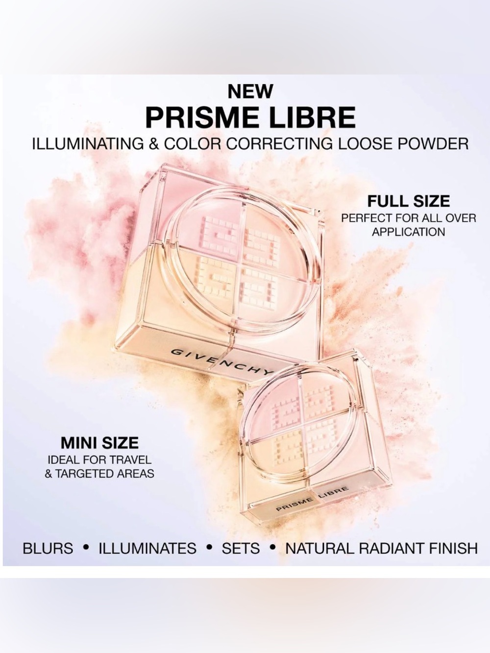 Givenchy Prisme Libre Color Correcting Setting Powder Shade 5 Popeline Mimosa - Picture 7 of 8